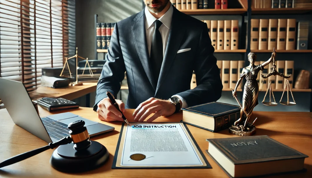 Посадова інструкція юриста зразок