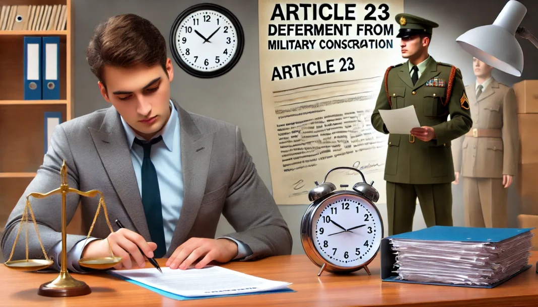 Ст 23 відстрочка від призову